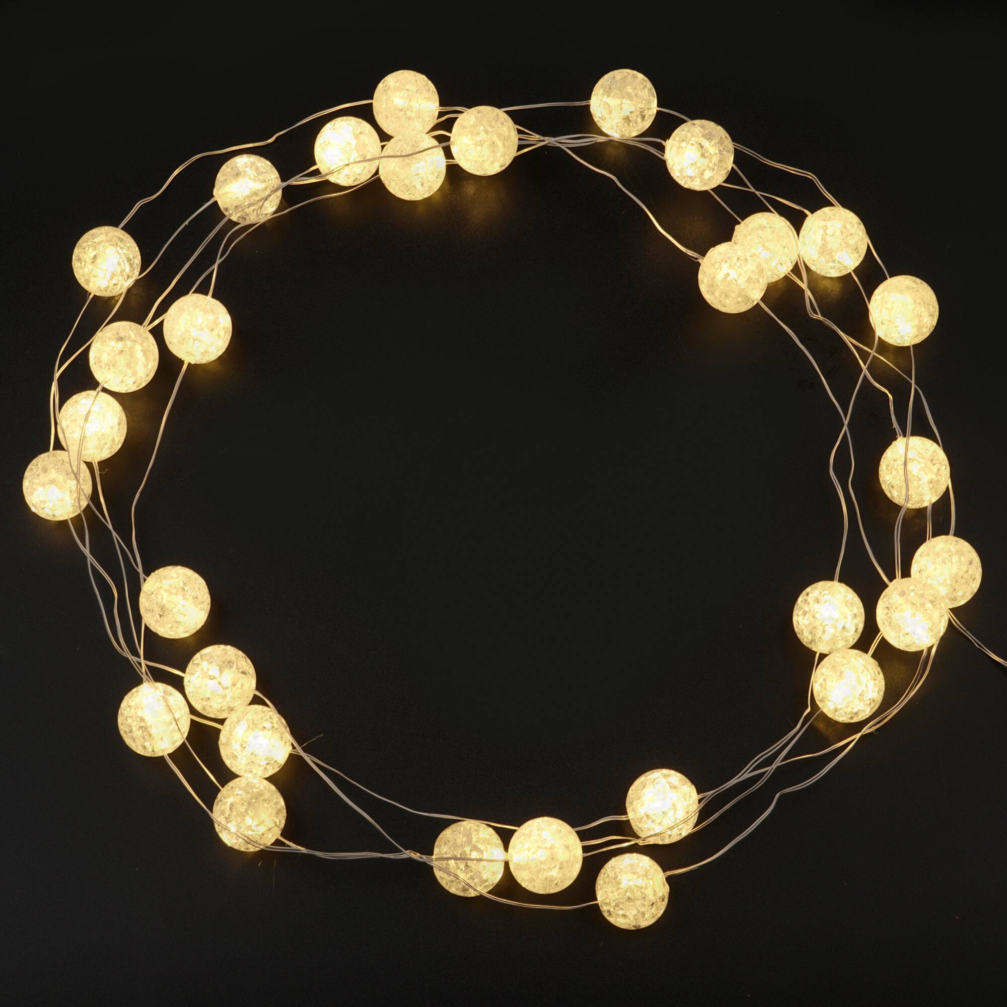30ct. Crackle Ball LED String Lights by Ashland™